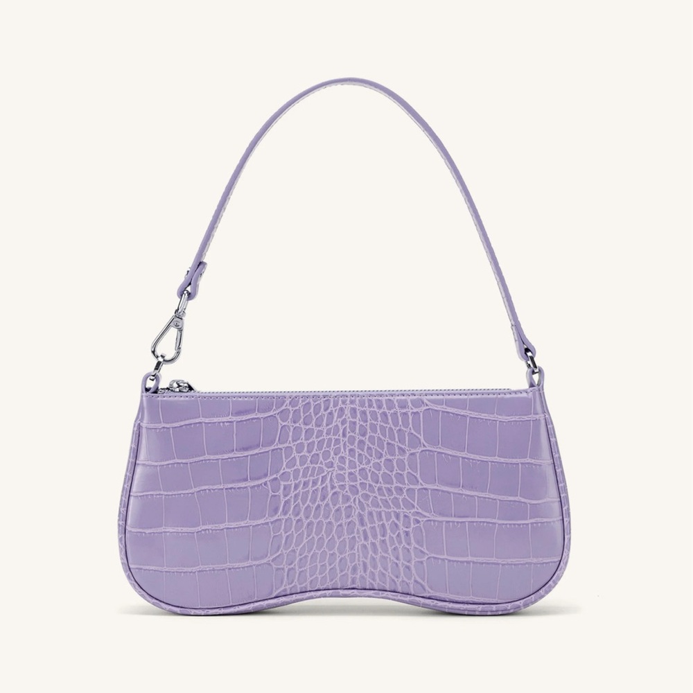 JW Pei Eva Shoulder Bag - Purple Croc